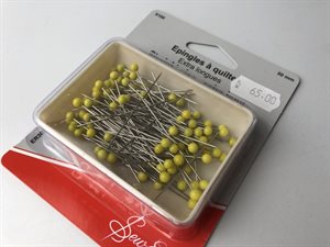 Glashoved nåle - 100 stk i ekstra lang, 50 mm